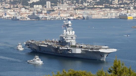 기존 프랑스가 보유한 유일한 핵추진 항공모함인 샤를드골함의 모습. AP연합뉴스