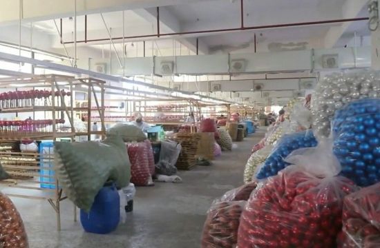 국제상무성 내 물류센터의 모습. 유튜브 캡처