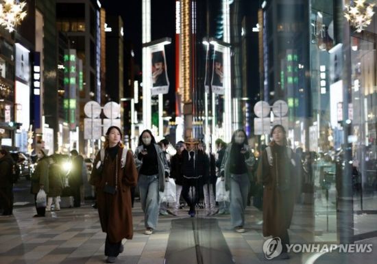 일본 도쿄 긴자 거리. EPA 연합뉴스