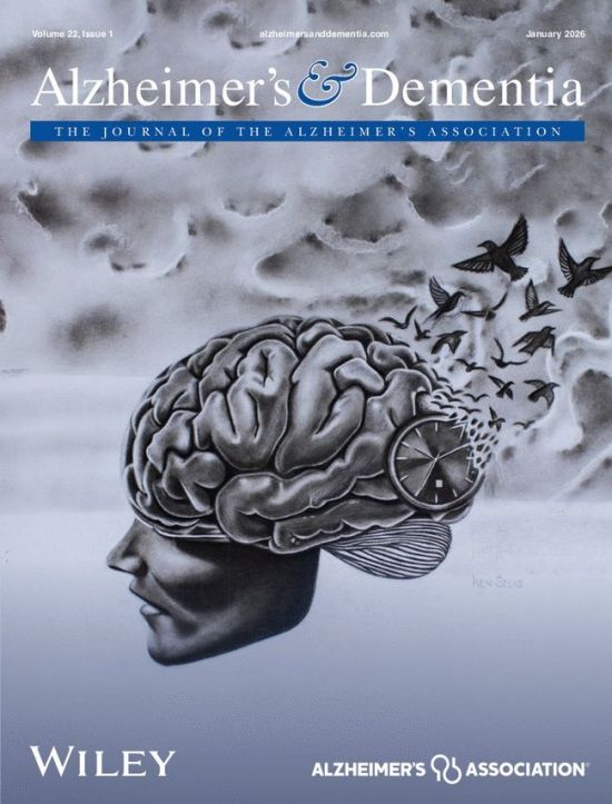 2026년 1월 발간된 '알츠하이머병 및 치매(제22권  제1호)' 표지.  Alzheimer’s & Dementia 홈페이지