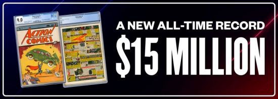 경매에서 1500만달러(219억원)에 팔린 '슈퍼맨' 코믹스 초판본. 코믹커넥트 홈페이지.