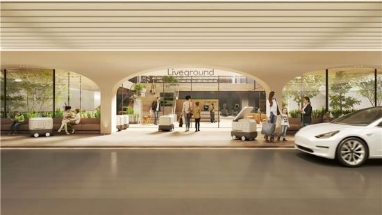 '웰컴 콩코스' 투시도. 롯데건설