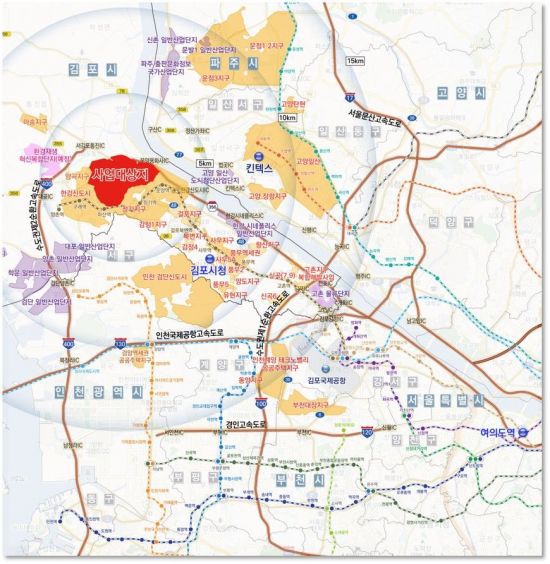 김포한강2지구 위치도. 김포시 제공