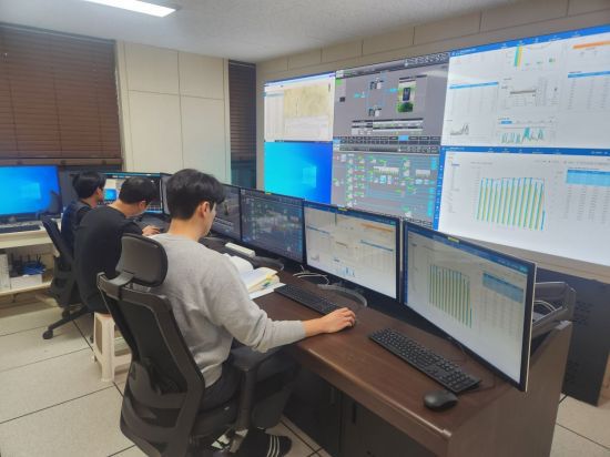 거창군 수도사업소 내부 사진.