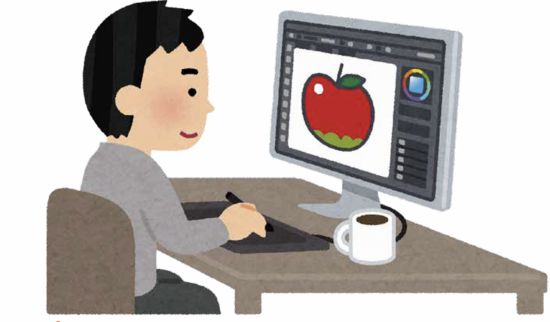 일본 문화청에 소개된 미후네 다카시 본인을 나타낸 일러스트. 문화청.