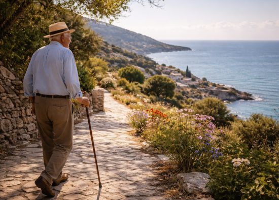 사진은 산책하고 있는 모습을 AI로 만든 이미지.