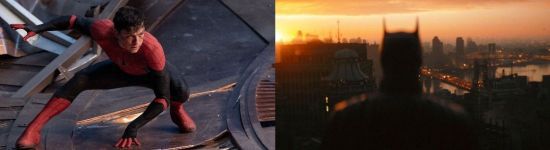 왼쪽부터 영화 '스파이더맨: 노 웨이 홈' 스틸 컷, 영화 '더 배트맨' 스틸 컷.