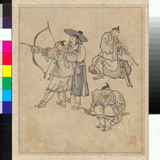 '단원풍속도첩' 속 활쏘기