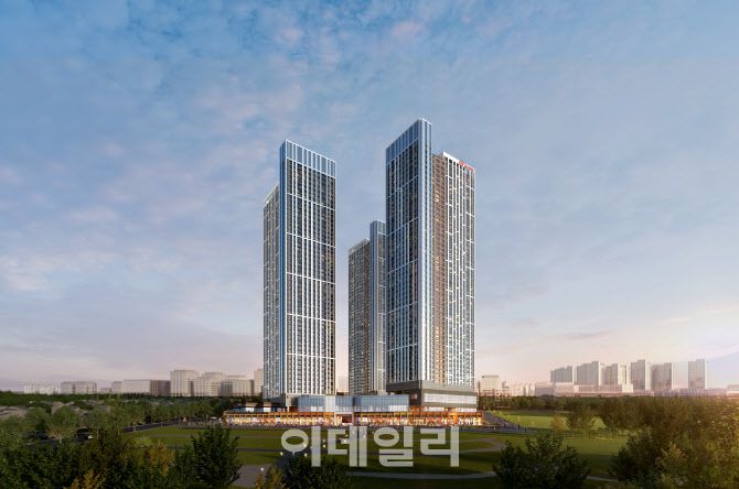 힐스테이트 고덕 스카이시티 투시도. 현대건설 제공.