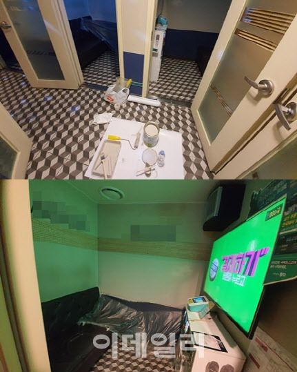 11일 오후서울 마포구 한 코인노래방. 코인노래방 사장 이상경(42)씨는 “사회적 거리두기 완화로 영업 재개를 위해 내부를 수리 중”이라고 말했다. (사진=공지유 기자)