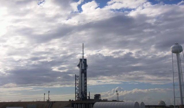 스페이스X와 미국항공우주국이 16일 민간 우주 운송 시대의 개막을 알릴 민간 유인우주선을 발사한다.(사진=스페이스X 중계화면)