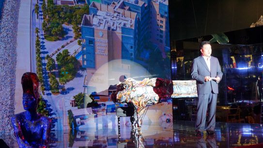 이진복 전 미래통합당(현 국민의힘) 의원이 23일 부산시 해운대구 소재 월석아트홀에서 부산시장 보궐선거 출마를 공식선언하고 있다.(사진=이진복 전 의원)