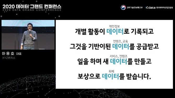 ▲하용호 대표가 언급한 데이터 경제의 미래