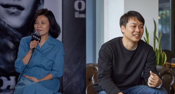 (왼쪽부터)윤신애 스튜디오329 대표, 진한새 작가. (사진=넷플릭스)