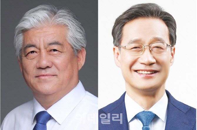 게임법 개정안을 발의한 더불어민주당 이상헌(왼쪽), 유동수 의원