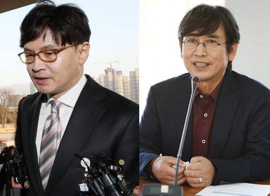 (왼쪽부터) 한동훈 검사장, 유시민 노무현재단 이사장 (사진=연합뉴스)