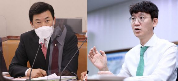 3선의 윤영석(왼쪽) 의원과 초선의 김웅 의원도 다가오는 전당대회에서 당권 경쟁에 뛰어들 것으로 보인다.(사진=연합뉴스, 이데일리DB)