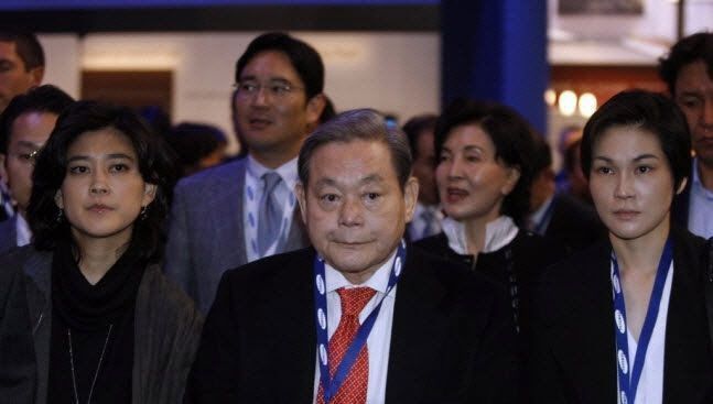 故이건희 회장 일가의 2010년 CES2010 참석 모습(사진=연합뉴스)