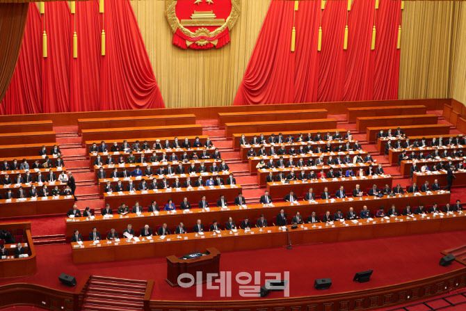 지난 3월 중국 전국인민대표대회(전인대) 회의가 열리고 있는 베이징 인민대회당. 사진=신정은 기자