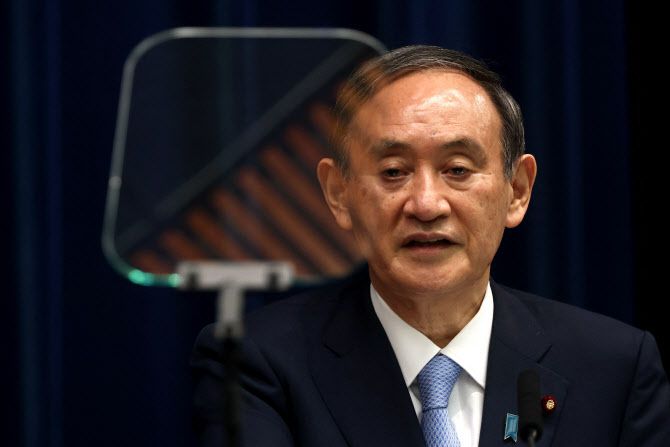 스가 요시히데 일본 총리(사진=AFP)