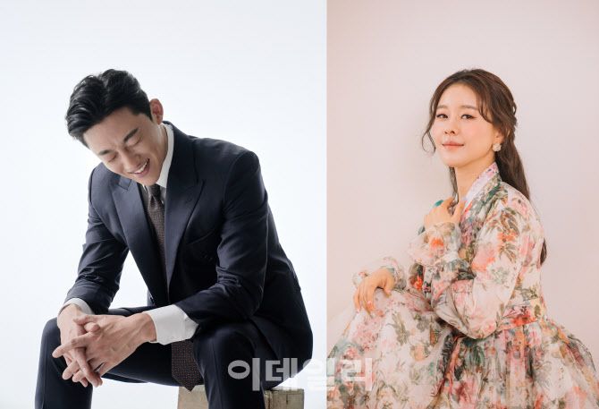 국립국악원 칠석 공연 ‘은하수야’ 사회를 맡은 소리꾼 신승태(왼쪽), 김나니(사진=국립국악원)