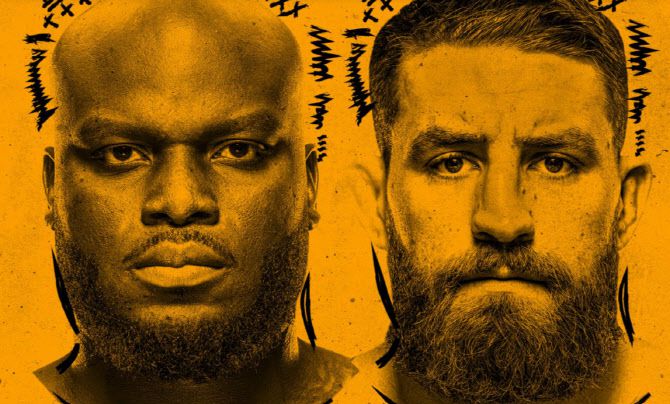 데릭 루이스 vs 크리스 다우카우스. 사진=UFC 홈페이지