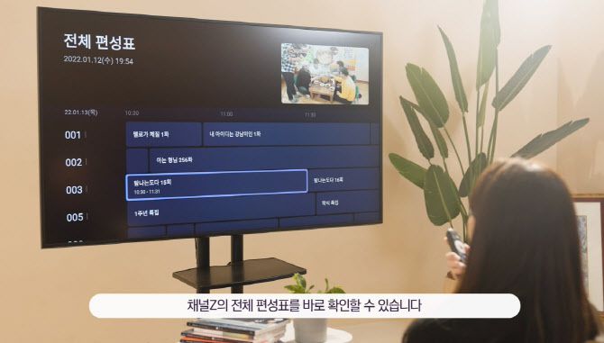 플레이제트 FAST 서비스 ‘채널Z’. SKB 제공