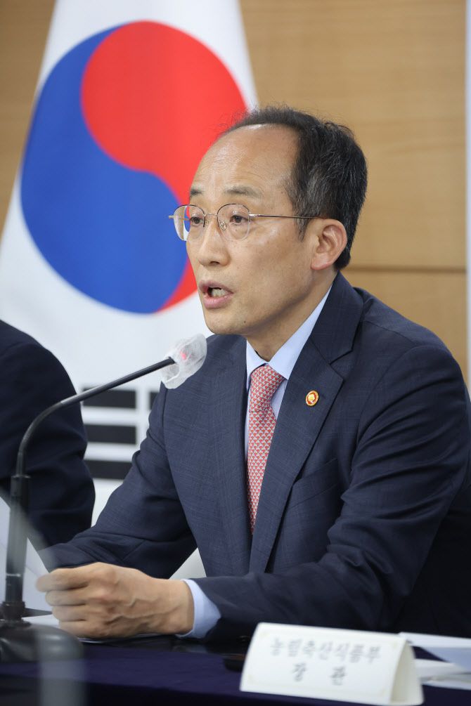 추경호 경제부총리 겸 기획재정부 장관이 12일 정부서울청사 브리핑실에서 열린 2022년 2차 추가경정예산안 관계장관 합동브리핑을 하고 있다. (사진=연합뉴스)