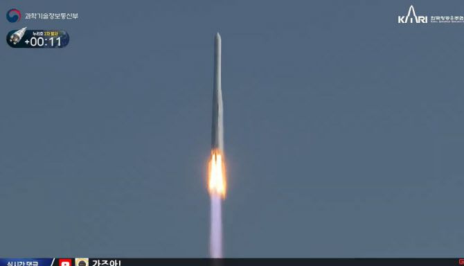 누리호 발사 장면.(사진=KARI TV)