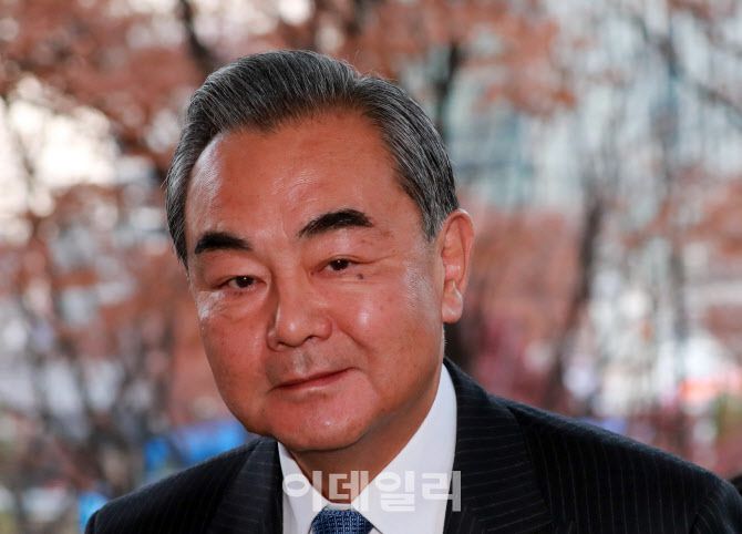 왕이 중국 외교부장. (사진=이데일리 노진환 기자)