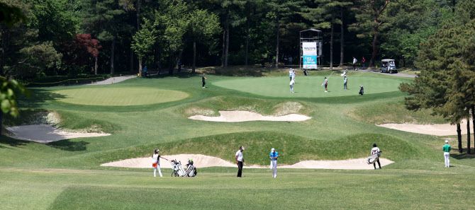 남서울 컨트리클럽 16번홀에서 펼쳐지고 있는 GS칼텍스 매경오픈(사진=GS칼텍스 매경오픈 조직위 제공)