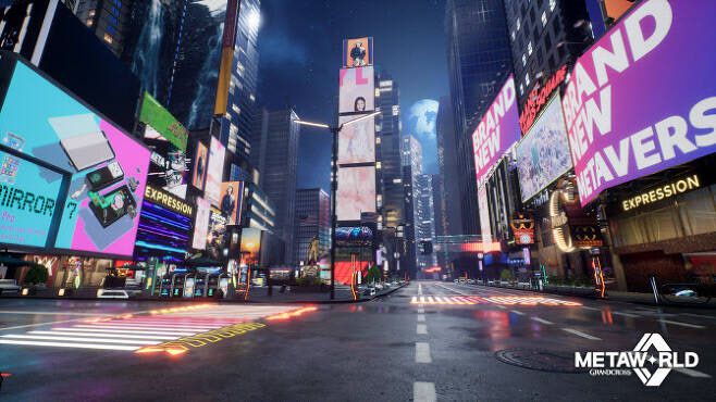 넷마블 계열사 메타버스 월드가 지난해 12월 공개한 메타버스 플랫폼 ‘그랜드크로스:메타월드’ 티저 영상 이미지. (사진=메타버스 월드)