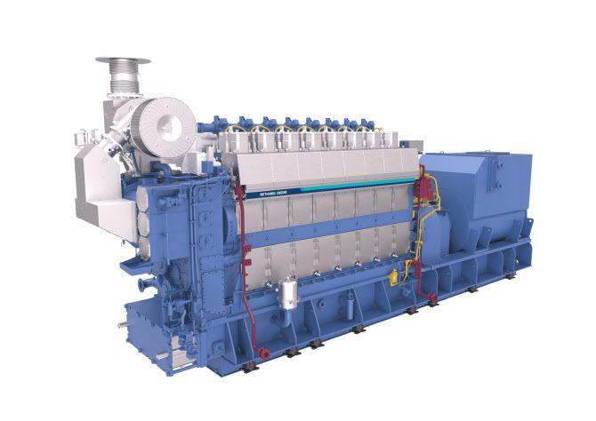 HD현대가 독자 개발한 메탄올 중형엔진 ‘힘센엔진’.(사진=HD현대)
