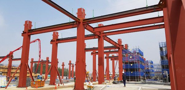 ‘콘크리트 충전형 합성기둥’ 적용 현장 (사진=포스코)