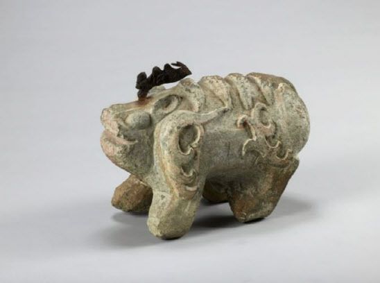 무령왕릉 입구에서 발견된 국보 ‘진묘수’(사진=국립공주박물관).