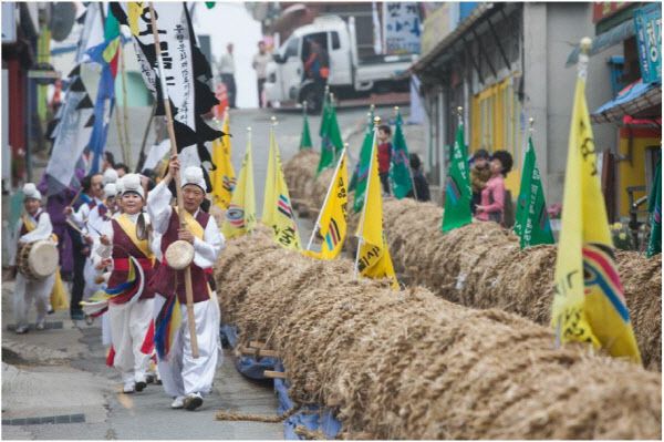 기지시 줄다리기 축제 행사(사진=당진시청 문화관광 누리집 제공)