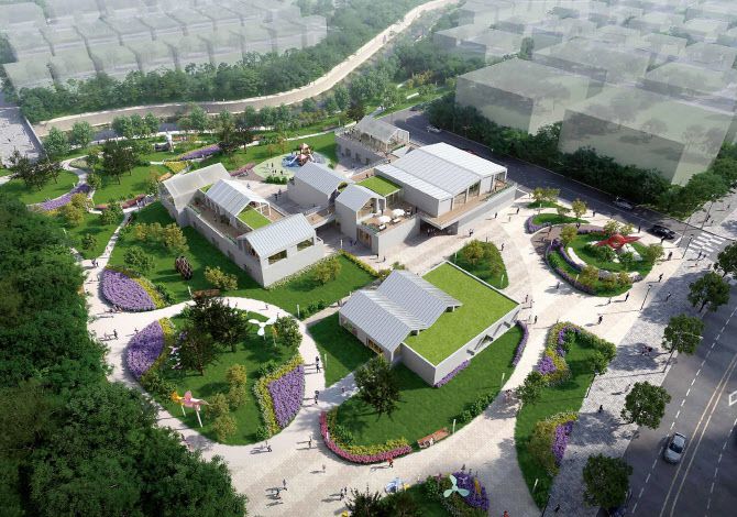 의정부 고산택지개발지구에 들어설 아이돌봄 클러스터.(조감도=의정부시 제공)