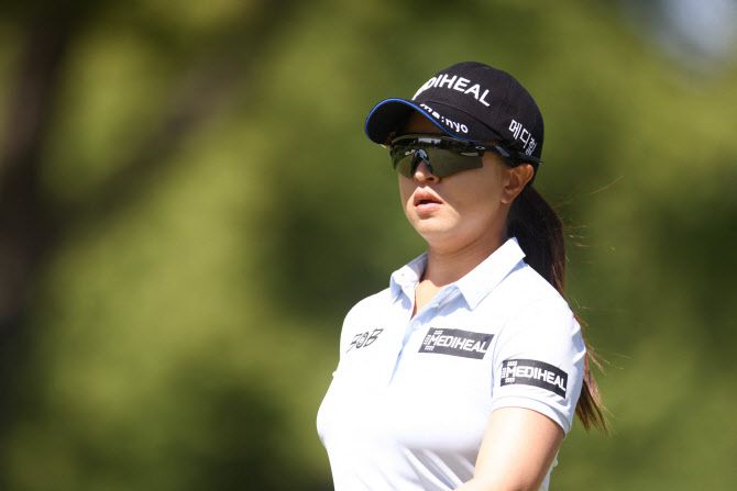 LPGA 투어 뱅크 오브 호프 매치플레이 조별리그 2차전에서 이동 중인 김세영(사진=AFPBBNews)