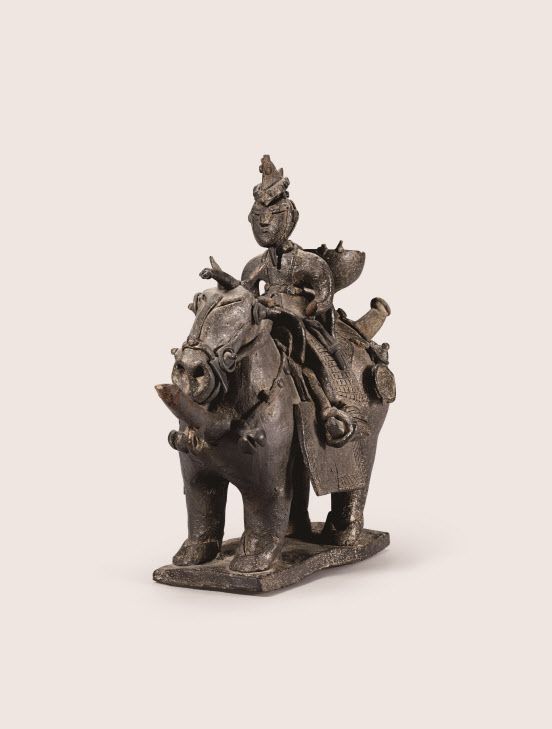 말 탄 사람 토기(사진=국립중앙박물관).