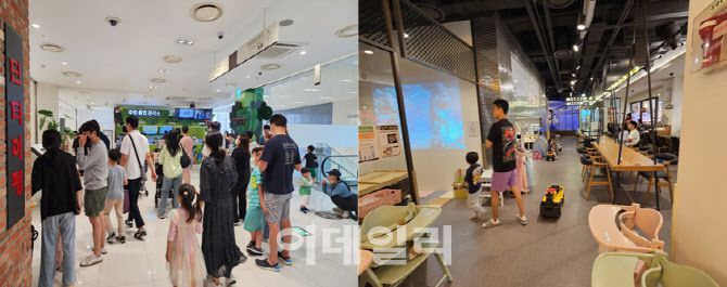 29일 오전 서울 영등포구 및 동대문구의 실내 동물원과 키즈카페 등에도 실내 활동을 하러 온 부모와 자녀들로 붐볐다.(사진=황병서 기자·이영민 수습기자)
