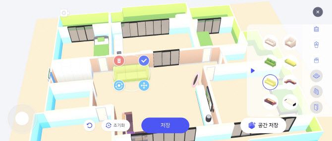 자신의 집 주소를 입력해 지니버스에서 구현한 ‘AI홈트윈’ 화면.