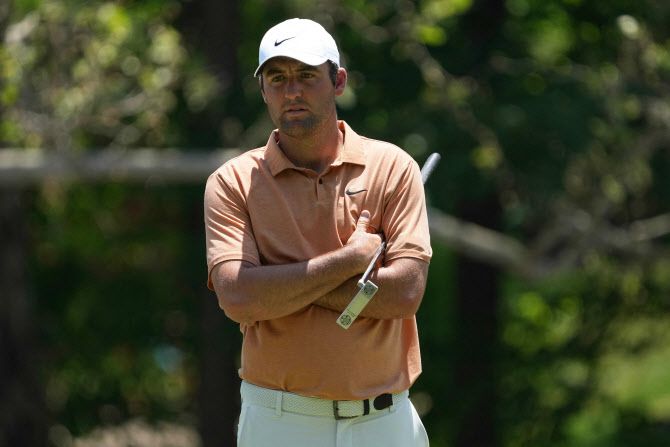 부진한 스코티 셰플러(사진=AFPBBNews)