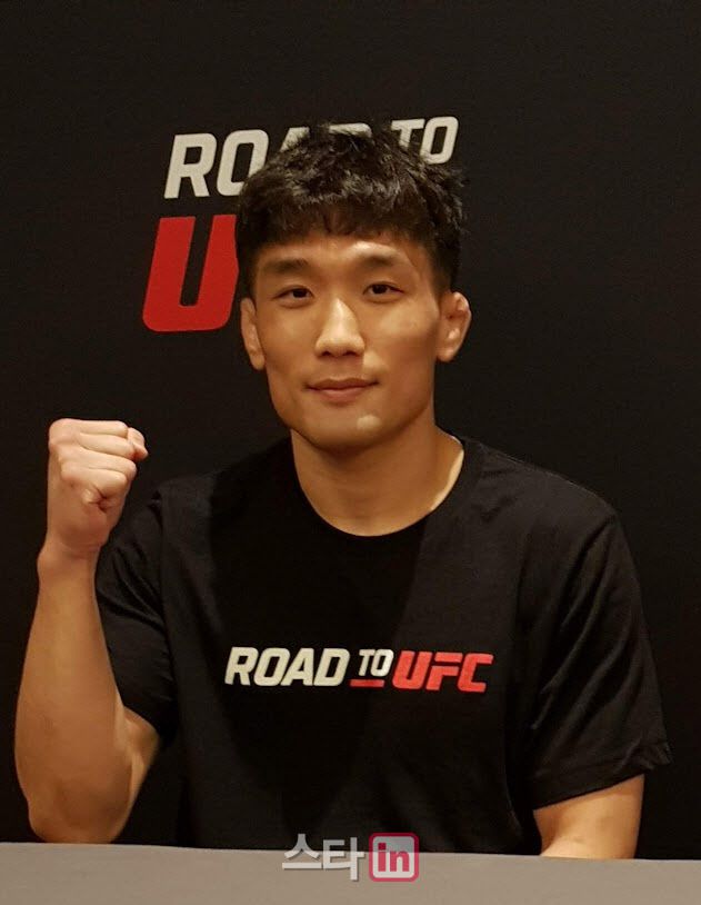 로드 투 UFC 시즌 2 밴텀급 토너먼트의 강력한 우승후보로 기대를 모으는 이창호. 사진=싱가포르 이석무 기자