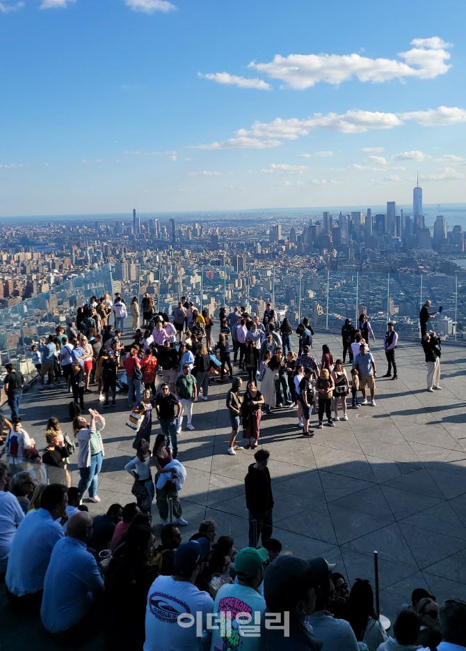 엣지 전망대에서 바라본 뉴욕 전경. (사진=양희동 기자)