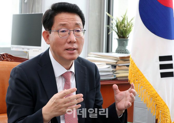 김상훈 국회 기재위원장 인터뷰.(사진=방인권 기자)