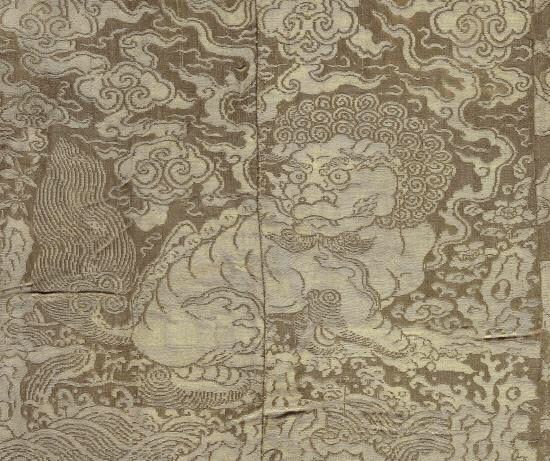 직금사자흉배(사진=문화재청).