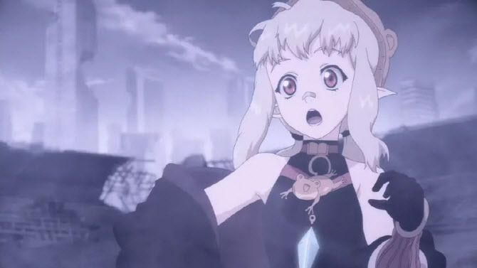 손가락 모양이 문제가 된 던전앤파이터 애니메이션 한 장면. (사진=SNS 갈무리)