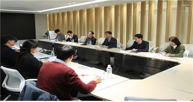 위폐방지 실무위원회가 지난 5일 오전 10시 30분 서울 중구 한은 본관에서 2023년 하반기 정기회의가 열리고 있다.(사진=한국은행 제공)