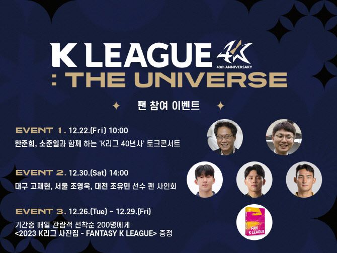 K리그 40주년 기념 전시회가 다양한 이벤트와 함께 팬들을 만난다. 사진=한국프로축구연맹
