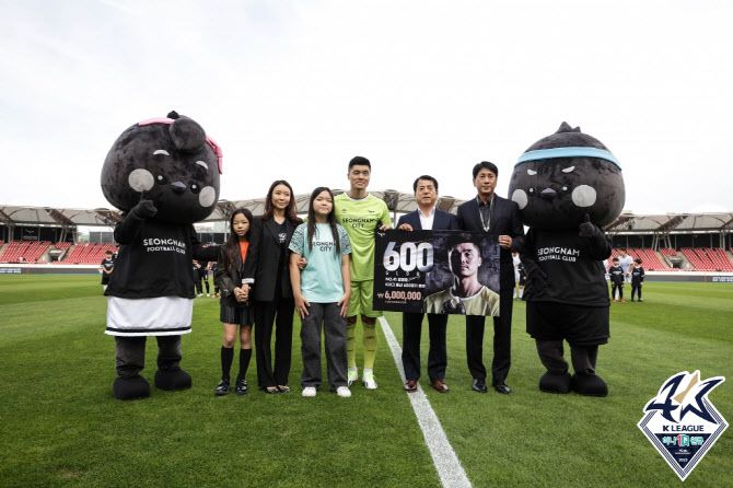 김영광의 K리그 600경기 기념식. 사진=한국프로축구연맹